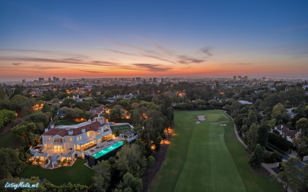 Aerial Twilight Photos